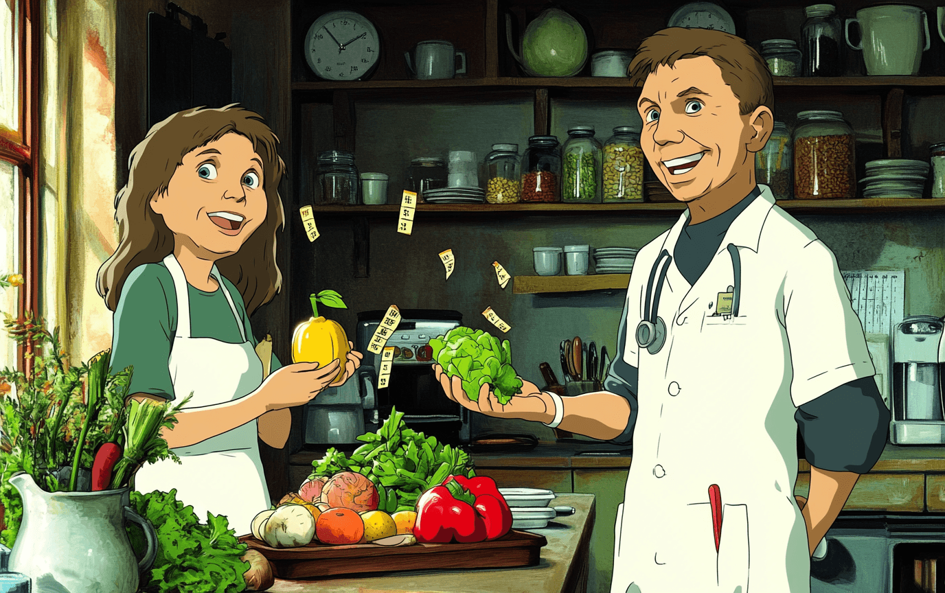 Женщина выбирает здоровую альтернативу сладостям, чтобы не срываться с диеты.