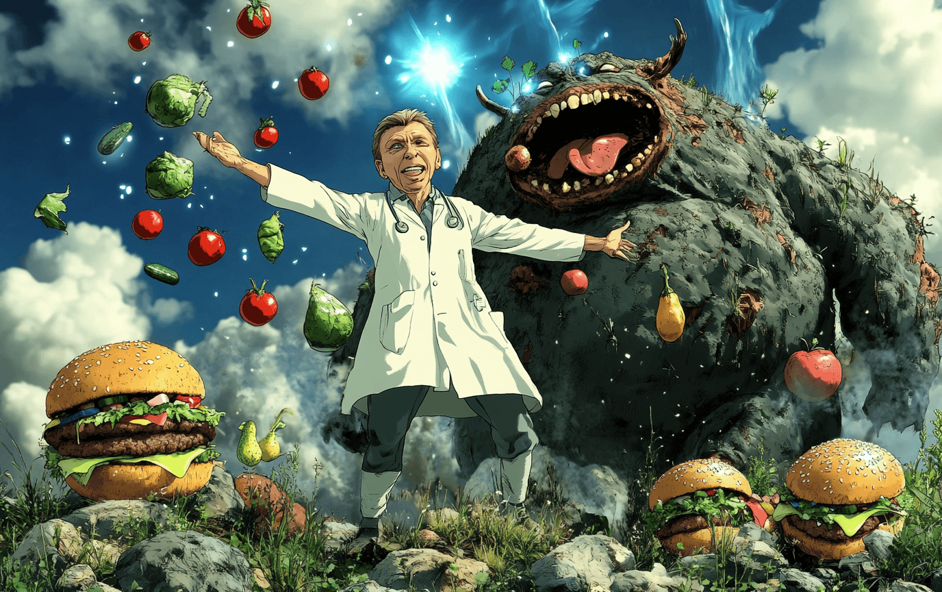 Страница с изображением осознанного питания как метода преодоления пищевой зависимости.